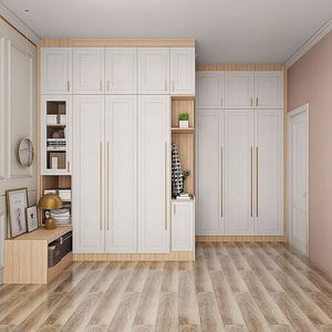 Custom Luxury Walk-<b>In</b> Solid Wood Modular Closet Organizer Modern Design <b>Sideboard</b> Furniture Living Room Dining Storage Armoire - Product Image 1