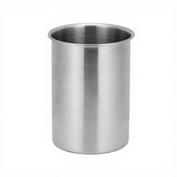 Glacière à glace moderne en acier inoxydable de haute qualité 1,5 L, écologique et tendance