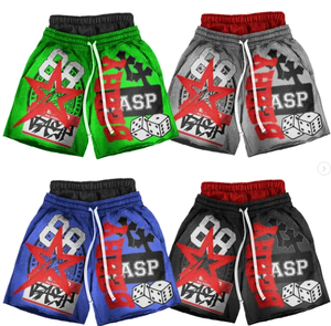 Pantaloncini Vintage Lavati Personalizzati OEM con Doppia Fascia in Vita |   Pantaloncini da uomo streetwear retrò di tendenza |   Direttamente dal Produttore e Basso MOQ - Product Image 5