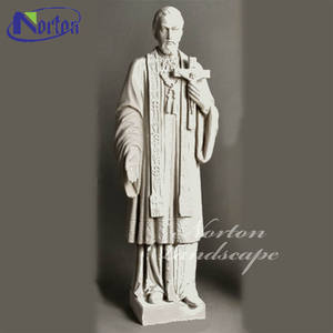 Norton Factory Stone Carving Religious Figure Statue White Marble St Francis <strong>Xavier</strong> Statue Sculpture - Product Image 5