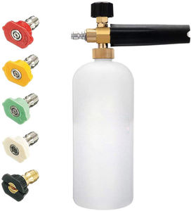 Pistolet à eau de lavage de <span class=keywords><strong>voiture</strong></span> à haute pression Pichet en mousse PA haute pression 1/4 Pistolet de pulvérisation à prise rapide pour nettoyeur haute pression avec cinq buses de couleur - Product Image 2