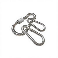 Mousqueton à ressort en acier inoxydable 304 316 de qualité marine, robuste, DIN5299C, pour la rigging et les activités de plein air