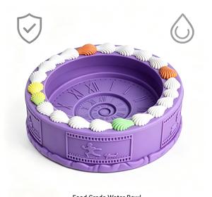 Tazón de silicona para alimentación lenta de perros con forma de pastel de cumpleaños, tazón de comida para mascotas, regalo lindo para perros y gatos, personalizado al por mayor. - Product Image 1