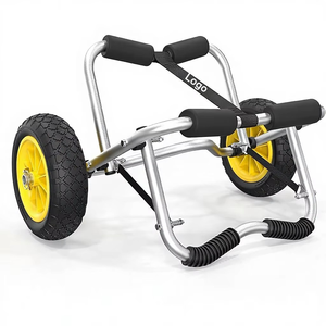 Carrito Plegable de Aluminio <span class=keywords><strong>para</strong></span> <span class=keywords><strong>Kayak</strong></span> con Capacidad <span class=keywords><strong>para</strong></span> 200 Libras, Carretilla <span class=keywords><strong>para</strong></span> Canoa con <span class=keywords><strong>Ruedas</strong></span> sin Aire <span class=keywords><strong>para</strong></span> Accesorios de Pesca, Transporte de Tablas de Paddle y Embarcaciones - Product Image 3