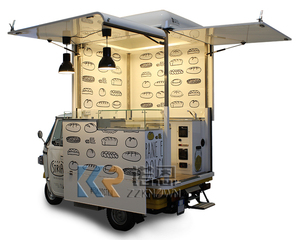 OEM KNOWN KN-350 Fiberglass Aluminum Electric Tricycle Ice Cream Ape Candy <b>Cookies</b> Food Truck Cart - Product Image 5