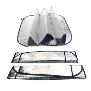 High Quality Pe Bubble Foldable Car Sun Shades Front Custom Printing Car Sunshade