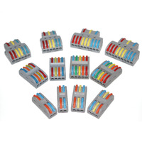 Hebelverbinder, Muttern, 2 Leiter, kompakte Kabelverbinder, Schnellanschlussklemme, 28–12 AWG, geeignet für mehrere Arten