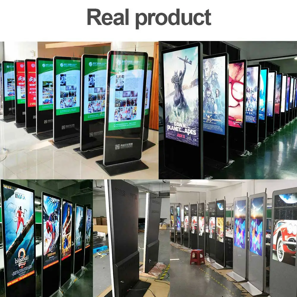 Floor Standing Kiosk 32-86 Inch Android Video LCD Advertising Player Equipment Indoor Totem Digital Touch Signage Display