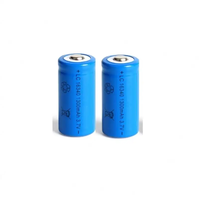 18650 16340 Battery Icr 1300mAh 1800mAh 2000Mah 3.7V Li-ion Rechargeable Batteries Cell For UltraFire Flashlight