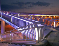 Borne de balisage LED personnalisable en acier inoxydable, de qualité ingénierie, réfléchissante, pour projets de paysagisme de rivières, lacs et frontières aquatiques