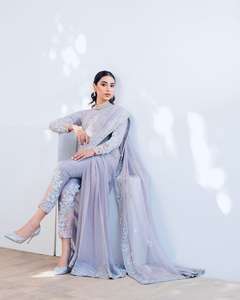 Nouvelle tendance Broderie Travail Cording Pantalon de travail Prêt à Porter Saree à Rangoli du fournisseur et exportateur indien - Product Image 5