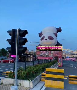 Offre Spéciale – Livraison Rapide – Figurine Géante Gonflable Panda à Tête en Bas et Ventre Rond pour Attraction de Marché Nocturne - Product Image 1
