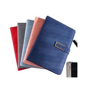 Personalized Customization A5 <b>Leather</b> Hardcover Portable <b>Diary</b> with Sewing Binding PP/Fabric Cover - Product Image 4