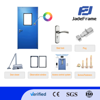 Puerta de Cuarto Limpio Personalizada con Certificación CE, Manual, con Función de Bloqueo, para Hospital, Proveedor de Puertas de Cuarto Limpio de Acero Inoxidable