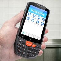 Lecteur de codes-barres sans fil 4G WiFi IP65 robuste Android 15 PDA avec bracelet pour codes 1D 2D QR, étanche, pour étiquettes RFID