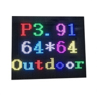 Module d'affichage LED extérieur P3.91 250*250mm HB couleur intégrale IP66 étanche 5000cd luminosité élevée pour la publicité, les conférences commerciales