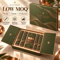 Étui cosmétique haut de gamme en carton rigide gaufré pour coffrets de maquillage de boutique