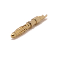Fiche banane non isolée de haute qualité de 2mm plaquée or pour instrument de test de type soudage