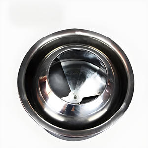 Vòi phun hình cầu bằng thép không gỉ có thể điều chỉnh với lưỡi Van điều khiển, bộ khuếch tán hình cầu có van, thích hợp cho Trần - Product Image 1