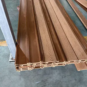 Composite 160*24 3m Building Wood Plastic Composite Pvc Cladding Exterior Other Board 3d Wpc Fluted Decorative Interior Wall Panels