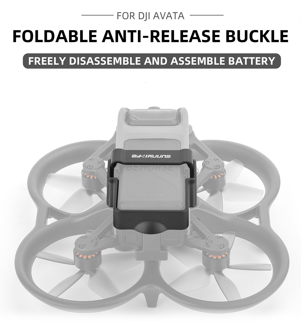 Honbobo Clip Anti-Décrochage Batterie Pour DJI Avata 2 - Protecteur Et Renfort