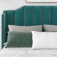 Cadre de lit capitonné en velours Kainice Morden Design moderne Lits King et Queen Double California ajustables Cama matrimonial