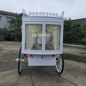 Cercueil funéraire à chevaux personnalisé OEM d'usine, décoration haut de gamme pour cérémonie commémorative de prestige, service funéraire local - Product Image 5