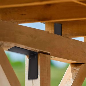 Soporte de Ángulo de 90 Grados para Estantes, Soportes de Esquina de Hierro para Estantes de Madera y Muebles - Product Image 4