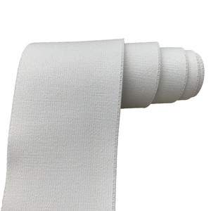 Tùy chỉnh 3.25 inch dệt Spandex/Nylon mạnh mẽ ban nhạc đàn hồi cho yên trắng và đen - Product Image 5