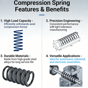 Hot Selling Stainless Steel Compression <strong>Spring</strong> High-Stress Industrial Compression <strong>Spring</strong> <strong>Valve</strong> <strong>Springs</strong> - Product Image 4