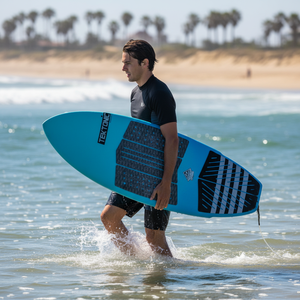 Planche de <span class=keywords><strong>wakesurf</strong></span> durable haute résistance avec pont en EVA et construction en placage de bambou pour débutants et professionnels – Utilisation en mer, lac, rivière - Product Image 1