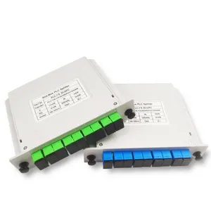 1x8 SC/UPC SC/APC scheda cassetta inserimento PLC LGX Splitter porte 1:8 fibra ottica PLC Splitter