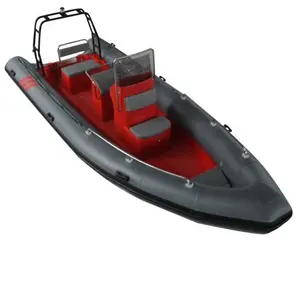 Patrol RIB 660 TOrnadoo Fiberglass Hull Luxury Hypalon/Orca/PVC Inflatable Boat With Centre Console