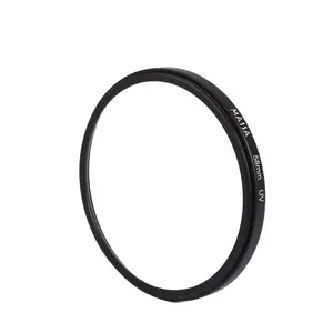 Personalizzabile 67mm fotocamera digitale filtro obiettivo UV CNC lavorato anello in alluminio con vetro ottico per filtri fotocamera