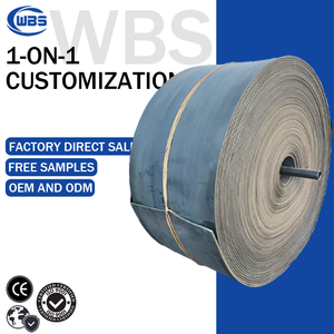 Dayanıklı Polyester PU plastik naylondan yapılmış kömür madeni madenciliği için çin'den ikinci el EP500/3 konveyör bant - Product Image 1