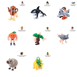 ของเล่นแปลกใหม่ <span class=keywords><strong>รูป</strong></span>สัตว์พิมพ์ 3 มิติ ขยับได้ ซีรีส์สัตว์ประหลาด ของตกแต่งโต๊ะทำงานสุดสร้างสรรค์ ของขวัญขายส่ง - Product Image 2