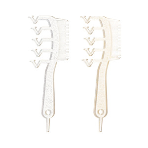 Portable Z Shape Hair <b>Parting</b> <b>Comb</b> Large Size For Styling Bangs Roots And Crown Volumizing Travel Use Plastic Material - Product Image 4