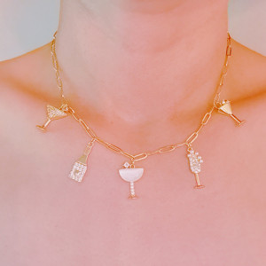 Collier multi-breloques « Longue vie à la joie » - Product Image 1