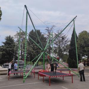 Équipement de divertissement de machine de parc d'attractions de prix bon marché d'usine monte le <span class=keywords><strong>trampoline</strong></span> à l'élastique pour le jeu adulte - Product Image 5