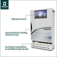 Naher Osten Plexiglas Acryl Zigarette Vitrine Stand Counter Wand halterung Tabak Vitrine Custom