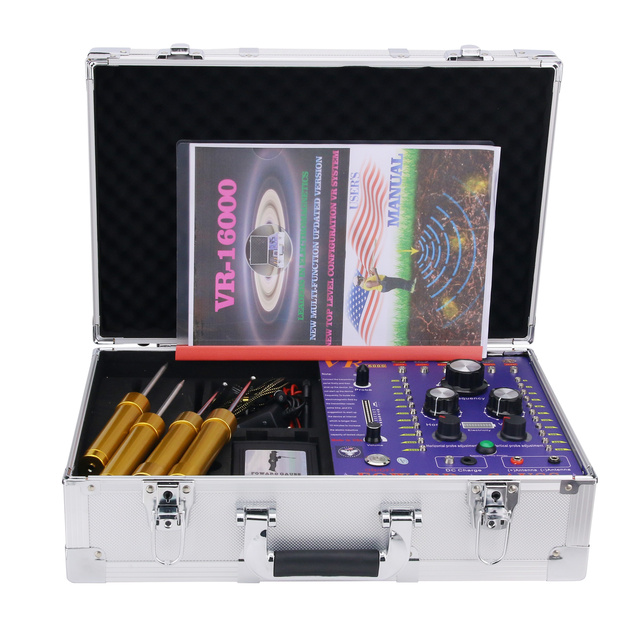 VR16000 Gold Detector Metal Finder Metal Detector with Carrying Case for Gold Silver Copper Placer Gold Pottery Gems