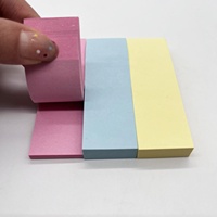 Bloc-notes esthétique personnalisé à prix avantageux, 3 couleurs assorties, 3x3 pouces, papier auto-adhésif, mini bloc-notes, notes adhésives