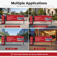 Portail d'accès intelligent pour véhicules YUANHONG YH-QKBDZ1719, 200W, sans balais, avec panneau d'affichage de vitesse en alliage d'aluminium pour stationnement intelligent, IP54