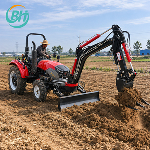 Tractor Agrícola Multifuncional Pequeño con Retroexcavadora, Equipo Agrícola Diésel para Trabajo <span class=keywords><strong>en</strong></span> <span class=keywords><strong>Campo</strong></span> - Product Image 2