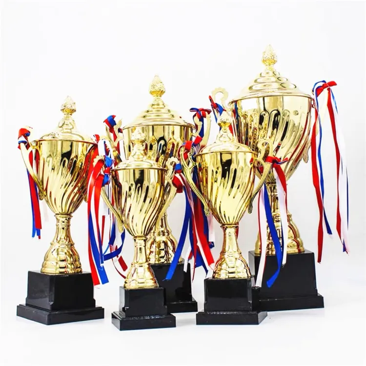 OEM kim loại thể thao giải thưởng Cúp vàng danh hiệu lớn Cúp vàng nhựa Cơ Sở Lớn bóng đá Trường cúp