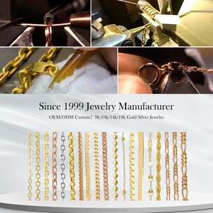 Nouveauté : Magnifique collier chaîne en or massif 18 carats avec pendentif assorti pour femme - Product Image 2