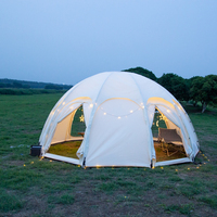 Igloo circulaire de luxe pour 5-10 personnes tente ronde de camping imperméable au vent grand espace tente ronde de glamping pour les fêtes