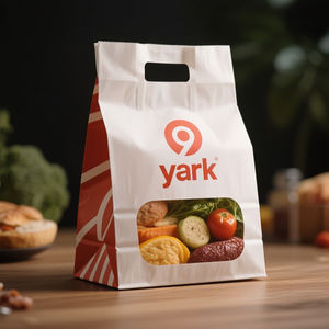 Bolsa de Papel para Regalos, Compras, Alimentos y Pasteles, con Logotipo Personalizado, Degradable y Ecológica, en Oferta - Product Image 4