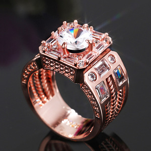 Anello dal Design a Fascia Larga, Anello Classico da Dito per Uomini e Donne - Product Image 1