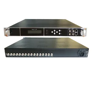 8-Channel Satellite DVB-S2 DVB-C DVB-T ATSC DTMBT ISDBT Tuner To IP Gateway For IPTV Systems